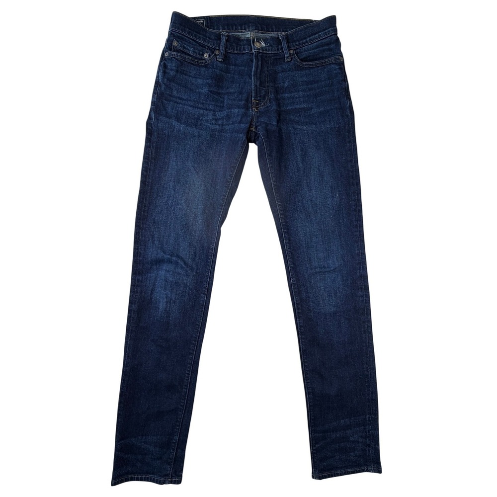 Abercrombie & Fitch Langdon Slim Stretch‎ Jeans Mens 30x34 Dark Wash Blue Denim